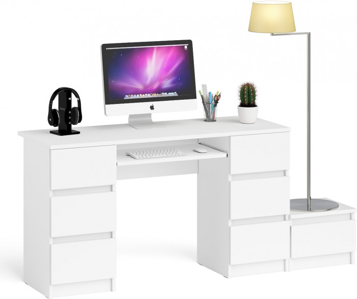 Мори Стол компьютерный МС-2 + Тумба ТМП400.1, цвет белый, ШхГхВ 175,8х50х76,6 см., универсальная сборка