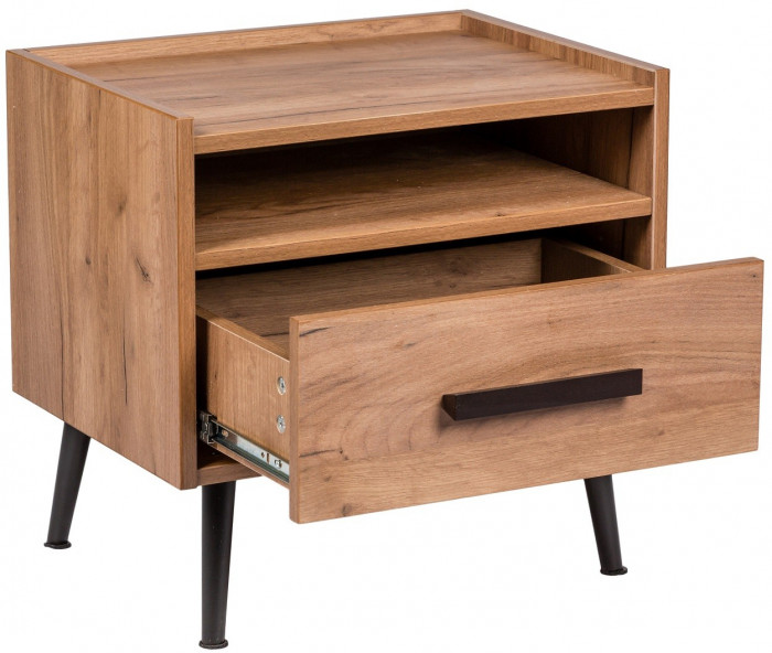 Тумба прикроватная с ящиком Nature 41, дуб табачный