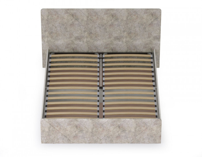 Амели Кровать 11.31 + подъёмный ортопед, цвет шёлковый камень/бетон чикаго беж, ШхГхВ 181,4х205,2х104,3 см., сп. м. 1600х2000 мм., б/м