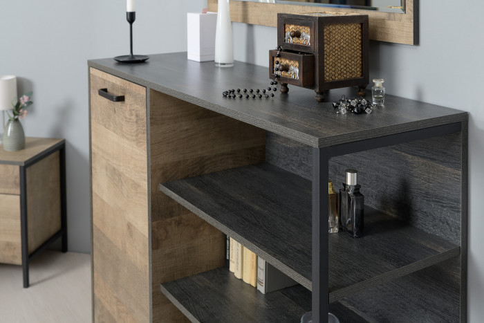 Трувор Гостиная 048, цвет дуб гранж песочный/интра, ШхГхВ 351,8х45,4х194,2 см., универсальная сборка