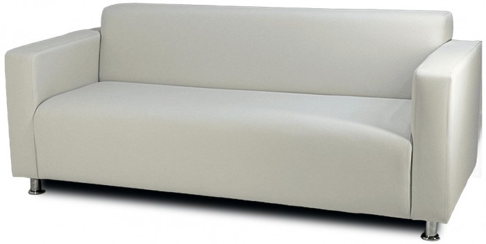 Диван прямой Томи, 160х78х75 см, экокожа белый