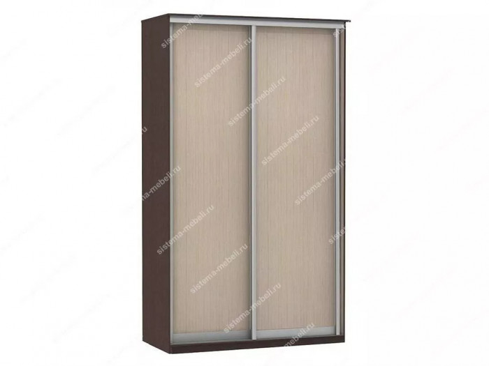 Шкаф купе Модерн 1190х600 2-х дверный 2-х секционный глухой венге/ясень