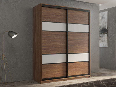 Шкаф-купе Кааппи 8 Морское Дерево Винтаж 120х60х230 см