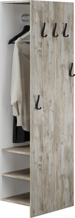 Модульная прихожая Чикаго, набор 1, Дуб юкон/Белый