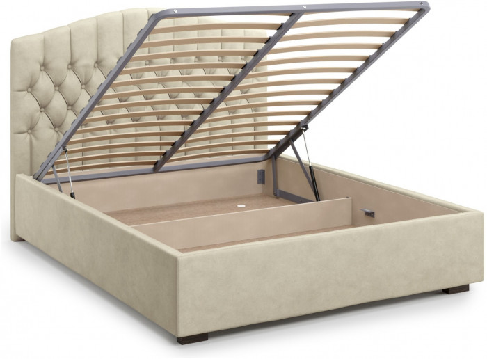 Кровать Lugano 180 с подъемным механизмом, Velutto 17