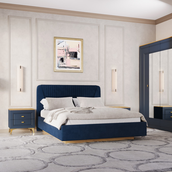 Кровать-11М с подъемным основанием 1400 Вега Сапфир