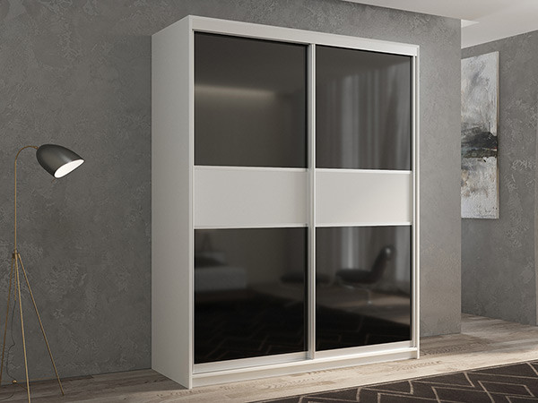 Шкаф-купе Кааппи 12 Белый Бриллиант 120х45х230 см