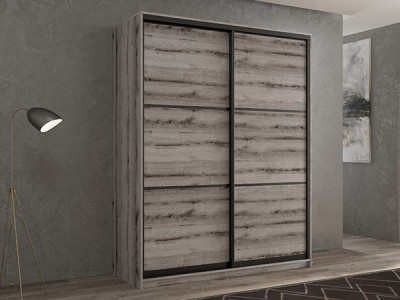 Шкаф-купе Кааппи 4 Эвок Окаменелый 120х45х230 см