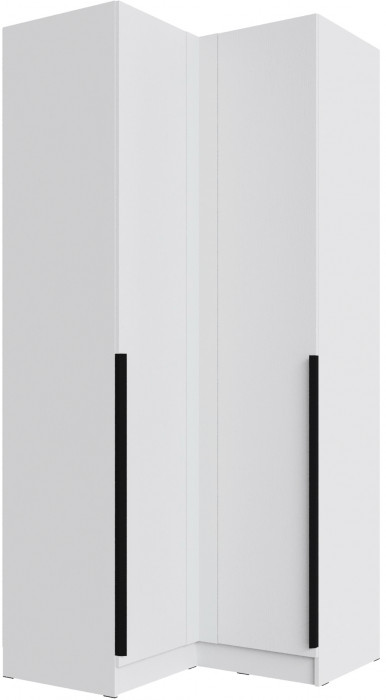 Шкаф угловой Мадрид угол прямой, Белый