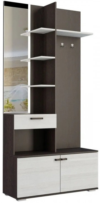 Модульная прихожая Инес, композиция 1, Венге/лоредо