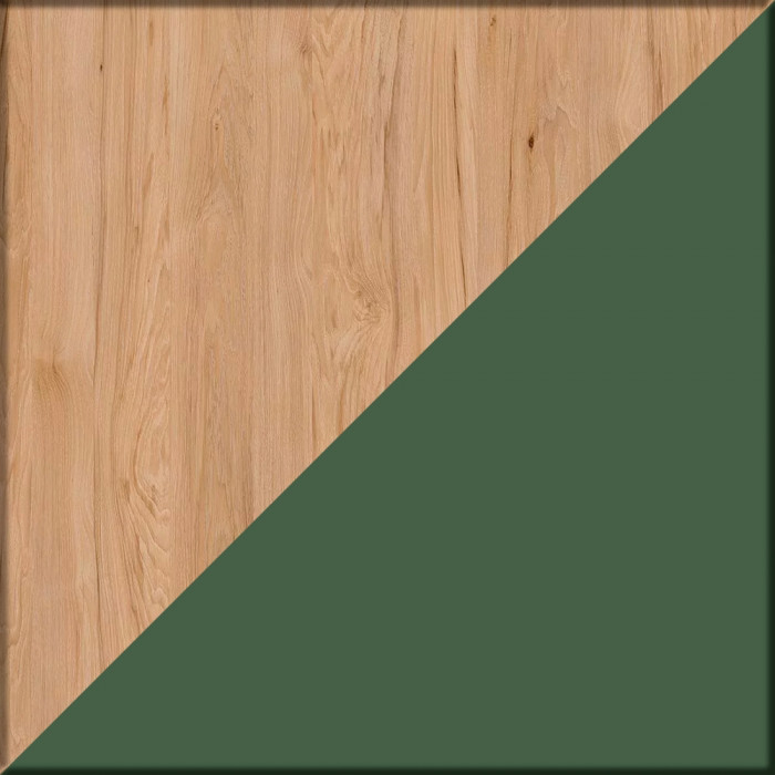 Стол компьютерный Комфорт 12.71 + кресло 103 чёрное, цвет гикори рокфорд натуральный/дымчатый зелёный, ШхГхВ 116,7х60,2х165,4 см., НЕ ун. сборка