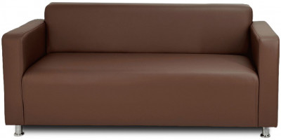 Диван прямой Томи, 200х78х75 см, экокожа, коричневый