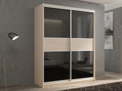 Шкаф-купе Кааппи 12 Дуб молочный 120х45х230 см