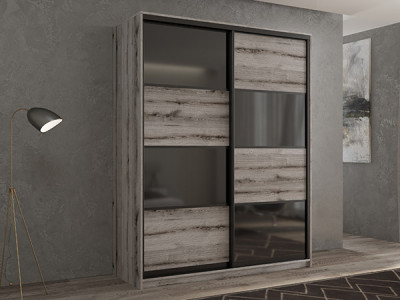 Шкаф-купе Кааппи 13 Эвок Окаменелый 130х60х230 см