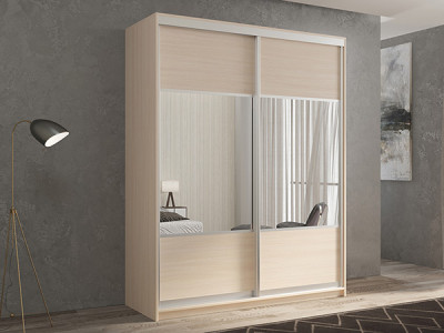 Шкаф-купе Кааппи 6 Дуб молочный 160х60х230 см