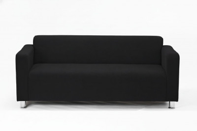 Диван прямой Томи, 200х78х75 см, велюр, черный