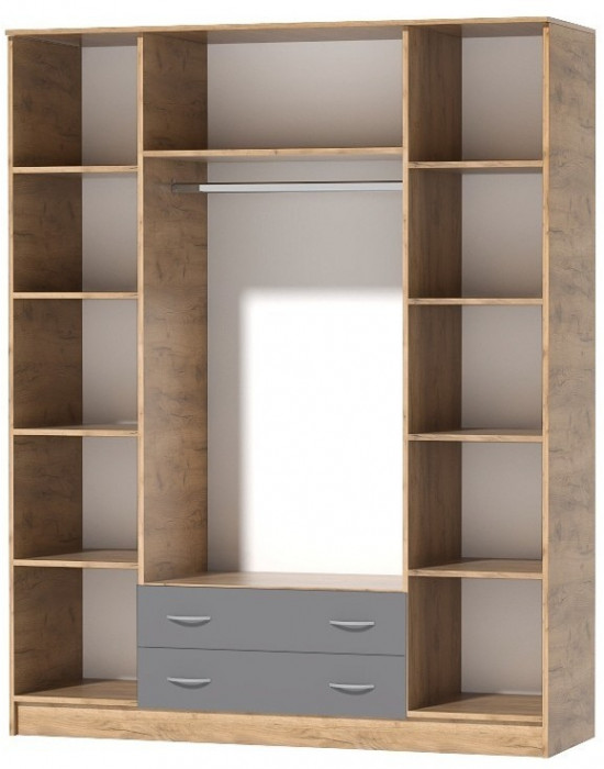 Кэт-7 Шкаф 4 -створчатый (Венге / Белфорт)