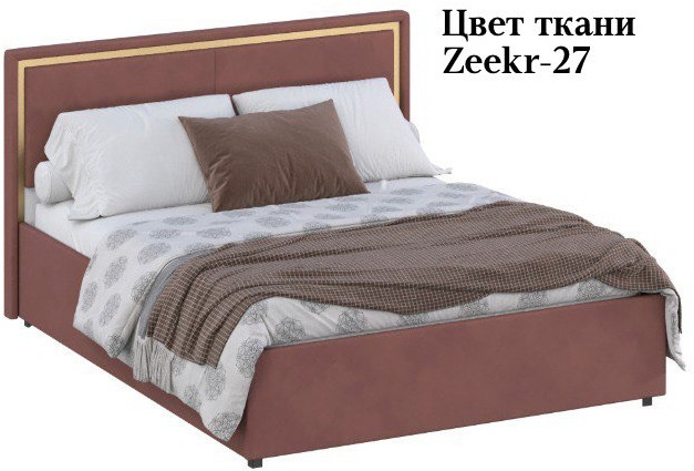 Кровать 160 с ортопед. основанием КР-431-М-16, Микровелюр Zeekr-27