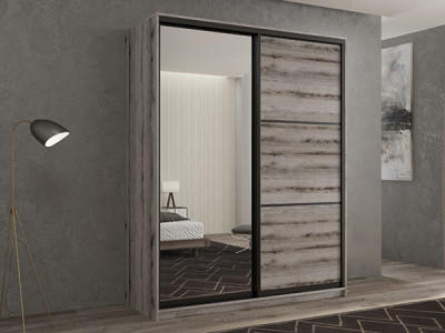 Шкаф-купе Кааппи 2 Эвок Окаменелый 140х60х230 см