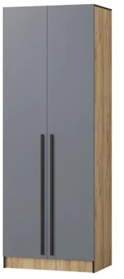 Шкаф Бастион 1000, Графит/Дуб крафт золотой