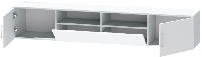 Тумба-3 под ТВ подвесная "Иннэс-7", Белый