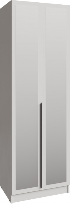 Шкаф Мадрид (0,8) с полками с зеркалом, Белый