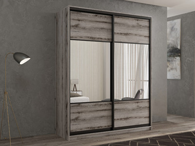 Шкаф-купе Кааппи 6 Эвок Окаменелый 150х60х230 см