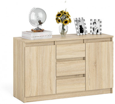 Мори Комод МК1200.3, цвет дуб сонома, ШхГхВ 120,4х41х73 см.