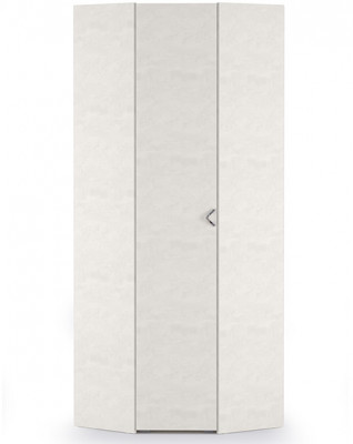 Амели Шкаф для одежды 13.131(угловой), цвет шёлковый камень, ШхГхВ 81,3х81,3х230 см., универсальная дверь