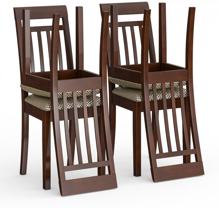 Четыре стула Мебель--24 Гольф-11 разборных, орех