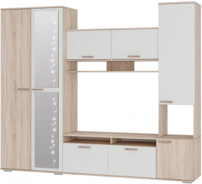 Гостиная "Лукас" дуб сонома/белый