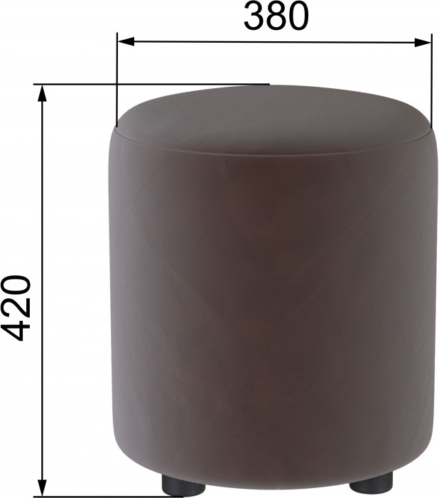 Пуф Рой коричневый