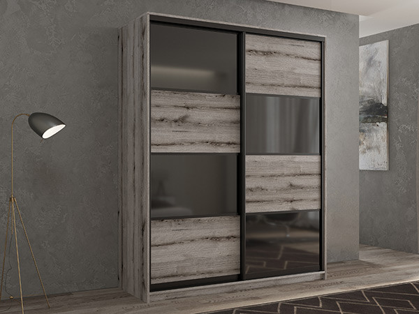 Шкаф-купе Кааппи 13 Эвок Окаменелый 170х60х230 см