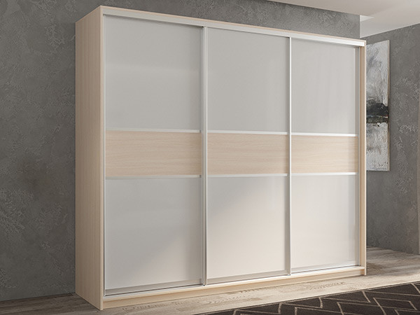 Шкаф-купе Кааппи 11 Дуб молочный 180х45х230 см