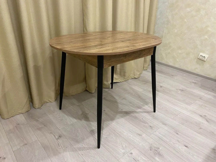 Стол обеденный Стиль-1 черный / Дуб Веллингтон