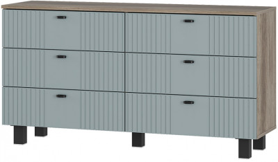 Комод "Олива" КМ-04 Дуб каньон/MF11 Шарли бриз