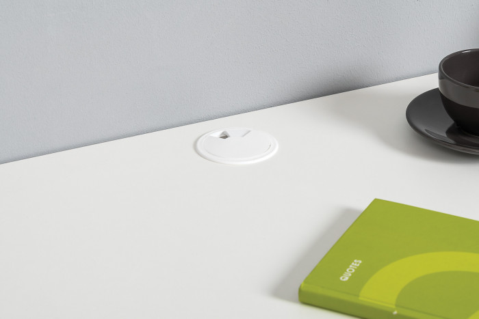 Торонто 12.149 Стол + 13.333 Шкаф для одежды + 16.475 Полка, цвет белый шагрень/стальной серый, ШхГхВ 200х53,1х195,7 см., универсальная сборка