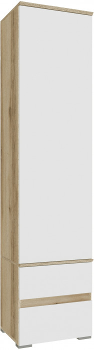 Пенал закрытый Плейона, Дуб делано/Белый