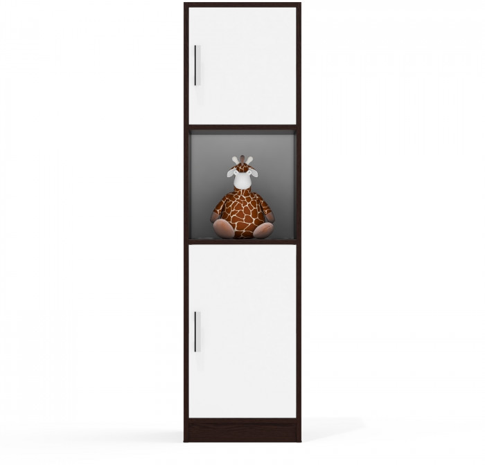 Пенал С-МД-СК9П к компьютерному столу С-МД-СК9, венге/белый шагрень