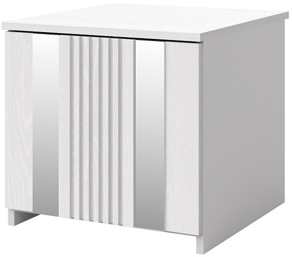 Модульная спальня "Харди", композиция 2 - Белый текстурный/Ясень белый