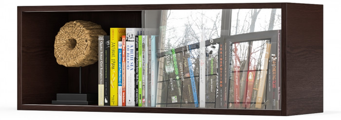 Полка книжная С-МД-КН01, венге