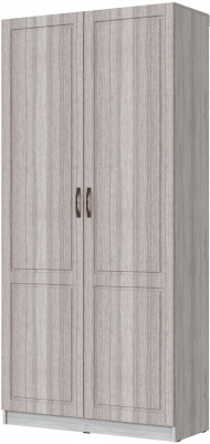 Шкаф 2-х створчатый Апполия, Ясень анкор светлый/Сандал белый