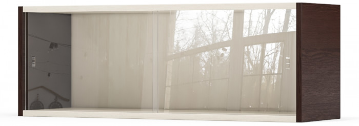 Полка книжная С-МД-КН01, венге/дуб