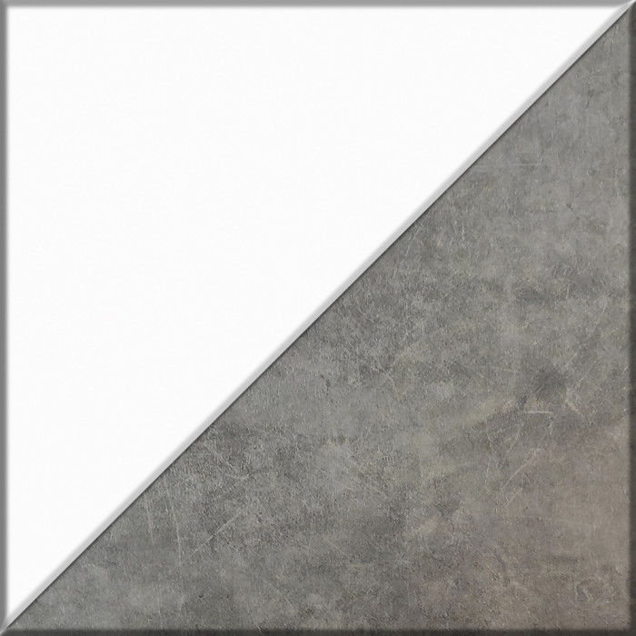 Кухня Мебель--24 ШВГ600 Шкаф горизонтальный 60 см., цвет корпус белый/фасад МДФ бетон лофт графит, ШхГхВ 60х32х36 см.