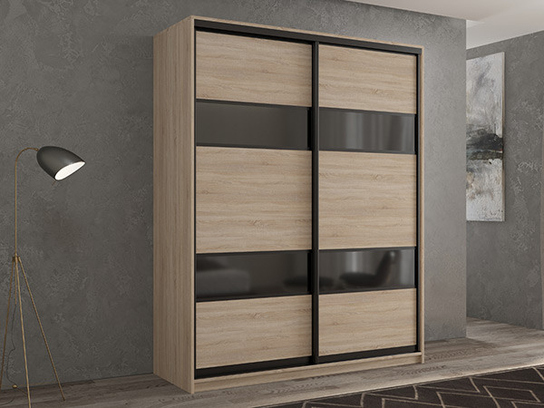 Шкаф-купе Кааппи 7 Сонома Светлый 120х60х230 см