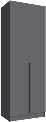 Шкаф Мадрид (0,8) с 2 ящ. внутри без зеркала, Графит серый