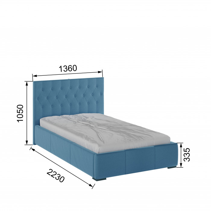 Октавия Кровать интерьерная 120 атлантида ромб, ортопед