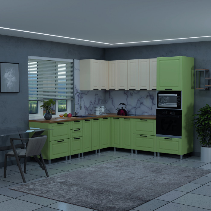 МК Аленушка ПД 600 Астра Фисташка,скоба черный