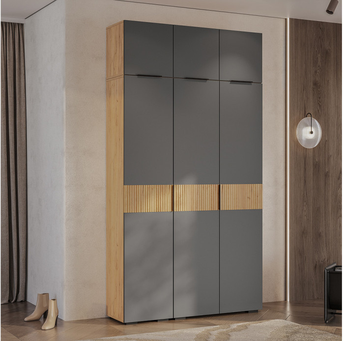 Шкаф навесной "Сандра" ШКН-03 Крафт/Графит