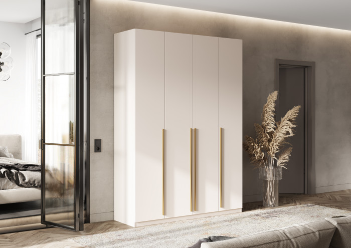 Ларго Шкаф 4-х створчатый 1600 (1 полка/3ящика), Кашемир